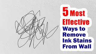 5 Effective Ways to Remove Ball Pen Marks amp Ink Stain from Wall  Without Damaging Paint [upl. by Eniledgam760]