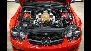 Walkaround and tour of custom Mercedes Benz SL55 AMG Sounds and looks insane [upl. by Ellenwad]