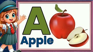 A for apple  अ से अनार  abcd  phonics song  a for apple b for ball c for cat  abcd song  abcde [upl. by Hayilaa189]