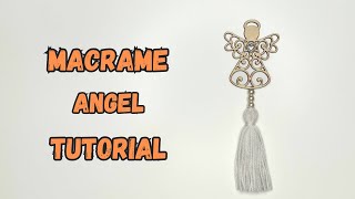 Macramé Angel with Tassel Tutorial  Easy DIY for Beginners  StepbyStep Video Guide [upl. by Laurianne590]