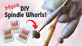 DIY Spindle Whorls for Handheld Distaff Yarn Spinning [upl. by Ile]