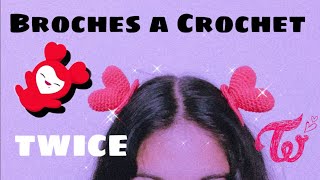 Base para broches a crochet Parte 2 broches Lovelys de Twice [upl. by Eelatsyrc]