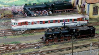 Modellismo Ferroviario Rimessa Locomotive \ Railway Model Locomotive Depot  Model Expo Verona [upl. by Nednarb939]