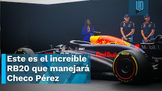 Red Bull reveló el RB20 con el que Checo Pérez y Max Verstappen correrán en el 2024 en la F1 [upl. by Anderegg]