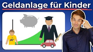 Geldanlage für Kinder Richtig sparen und anlegen fürs Kind  Finanzfluss [upl. by Aikaj]