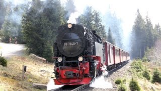 mit Dampfzügen der Brockenbahn zum Gipfel  20 04 2016 [upl. by Violante]