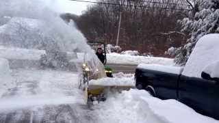 John Deere 855 with snowblower [upl. by Terris]