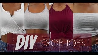 DIY CROP TOPS OUT OF TANK TOPS 4 Styles  Jeanae Melisa [upl. by Zenas20]