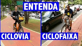 CICLOVIA CICLOFAIXA OU CICLORROTA ENTENDA AS DIFERENÇAS [upl. by Euqram991]