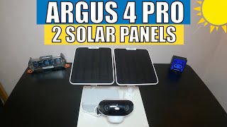 Reolink Argus 4 pro camera with 2 solar panels [upl. by Reinke]