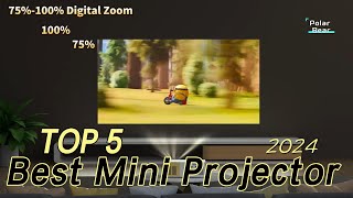 TOP 5 Best Mini Projector for Home Theater 2024 [upl. by Mir]