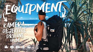 Meine VIDEOAUSRÜSTUNG auf REISEN Kamera Drohne Rucksack uvm [upl. by Phillips]