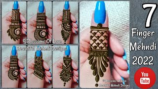 7 Lovely Finger Mehndi Design 2022  Thumb Tattoo Mehndi  Finger Mehndi Design  Funky Fingers [upl. by Helsie]