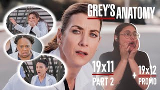 Greys Anatomy 19x11 Training Day  19x12 PROMO REACTION 22 [upl. by Ahsinauq885]