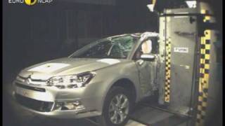 Euro NCAP  Citroen C5  2008  Crash test [upl. by Lleral896]