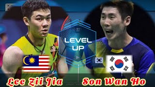 Badminton Lee Zii Jia MAS vs KOR Son Wan Ho Final Korea Masters [upl. by Amehsat]