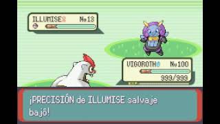 POKEMON EMERALD  VIGOROTH  ATAQUE ARENA  SAND ATTACK [upl. by Aerdnna]