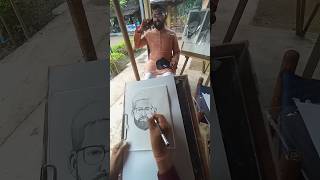 Live portrait liveportrait art portraitart sketch artist portrait shorts reels like [upl. by Annoirb942]