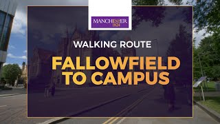 Fallowfield to The University of Manchester walking route [upl. by Benjie726]