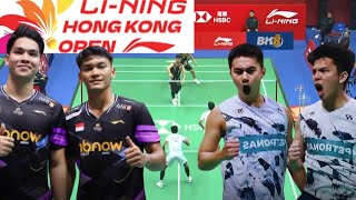 FikriMarthin INA VS GohIzzuddin MAS  Round Of 16 Badminton Hongkong Open 2024 [upl. by Barabbas]