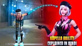 FREE FIRE KAPELLA CHARACTER ABILITY  KAPELLA CHARACTER KI ABILITY  KAPELLA CHARACTER ABILITY TEST [upl. by Nicolea]