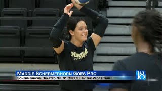 Boilermakers very own Maddie Schermerhorn will be playing professional volleyball in the united [upl. by Docila]