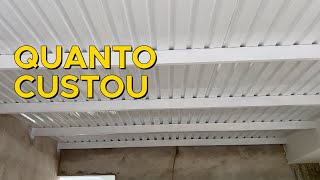 Garagem barata com telha sanduíche e estrutura metálica [upl. by Aihsinyt]