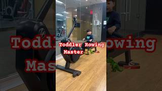 Why Is He So Good at the Rowing Machine 🚣🏻🛶 26MonthOld Toddler Rowing Master 😆🧸 [upl. by Ybrik610]