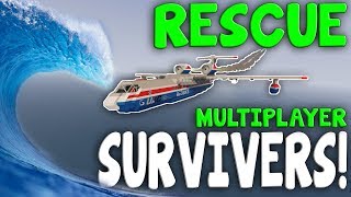 TSUNAMI RESEARCHER RESCUE  Stormworks Build and Rescue  Multiplayer [upl. by Sisak]