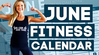 June Fitness Workout Calendar Workout Program  June Fitness Calendar Challenge 2021 [upl. by Woodhead]