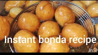 Instant Bonda recipe in Teluguఅప్పటికప్పుడు చేసుకునే మైసూర్ బోండా తయారీ విధానంrecipefoodinstant [upl. by Jezrdna783]