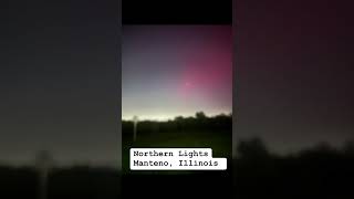 Northern Lights Manteno Illinois shortsfeed ytshorts shorts northernlights subscribe [upl. by Pape]