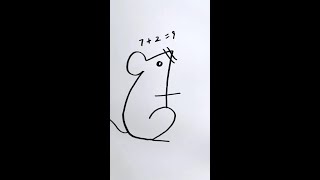 Draw mice with numbers and learn the little mouse drawing method stick figure parenting stick fi [upl. by Luther]