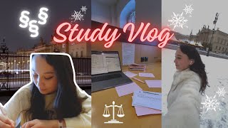 WINTER STUDY VLOG Uni Alltag einer Jura Studentin 1 Semester ❄️☃️ [upl. by Slayton]