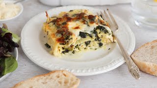 Shortcut Chicken And Spinach Lasagna Recipe [upl. by Aurita]