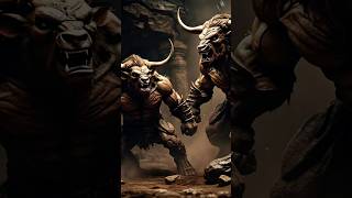 Minotaur monster fighting 🐃 youtubeshorts shortfeed shortvideo trending viralvideo viral [upl. by Ivan]