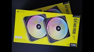 Unboxing Corsair QX140 RGB Fan Kit  Base 140mm fan Coupon in the description  On SALE [upl. by Yssirk99]