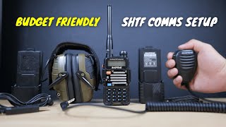 A Budget Friendly Tactical SHTF Comms Setup 📻 BAOFENG Radio PTT Mic Headset and Batteries [upl. by Ecarg]