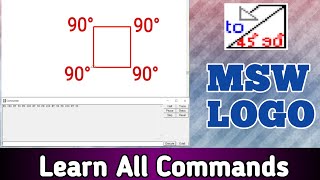 MSW Logo Tutorial MSW LOGO Commands For Class 3 MSW LOGO Commands For Class 4 Logo For Class 5 [upl. by Adlesirk]