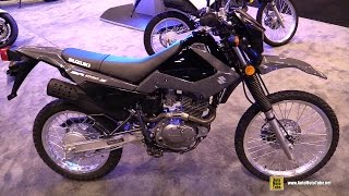 2016 Suzuki DR200 S Dual Sport Bike  Walkaround  2015 AIMExpo Orlando [upl. by Aelaza]