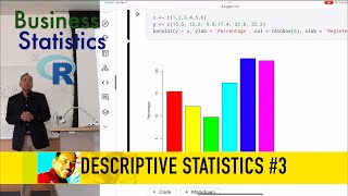 Descriptive Statistics 3  2024 Business Statistics with R Series [upl. by Annid]