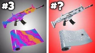 The BEST Weapon Wraps in Fortnite [upl. by Ardnoid]