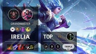 Irelia Top vs Urgot  KR Grandmaster Patch 106 [upl. by Angeli]