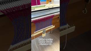 Lace pattern Knitting machine Brother KH881 [upl. by Idak979]