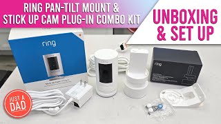 Ring PanTilt Stick Up Cam PlugIn IndoorOutdoor Security Camera with Ring Mount UNBOXING amp SET UP [upl. by Najib]