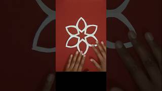 Snowflake Flower Craft ❄ craft papercraft paperflower papersnowflakes shorts [upl. by Anthony]