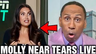 Molly Qerim SHOCKED After Stephen A EXPLODES At Her Over Caitlin Clark LIVE On ESPN First Take [upl. by Eceinert882]