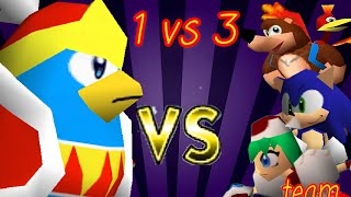 King Dedede VS 3 Characters Team  smash remix [upl. by Anitsua]