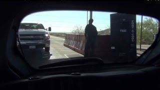 Interior US Border Patrol Checkpoint Fortuna Foothills Yuma AZ Mile Marker 17 I8 RearCam [upl. by Gonnella]