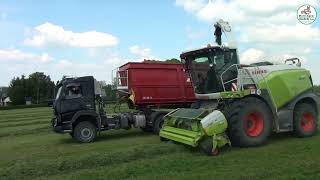 Grassilage mit Claas JCB John Deere  Multi Agrar Claußnitz GmbH [upl. by Solita]